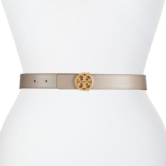 COPY - Tory Burch Reversible Logo WIDE 1 1/2" Belt Blue Blue Beige Cloud Blue L… - Picture 3 of 10